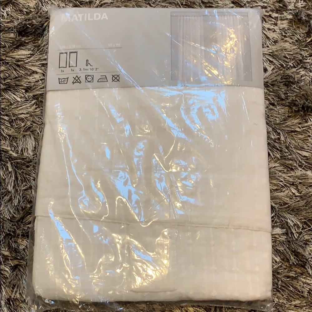 IKEA Matilda sheer curtains, 1 pair, 55X98 NWT